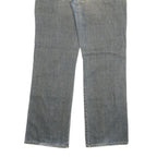 PARALLEL LEG Mens Jeans Blue Relaxed Straight Denim Medium W34 L33 Casual Zip