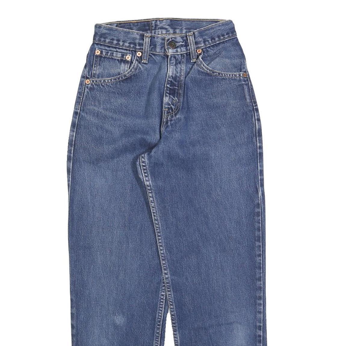 LEVI'S 533 02 Womens Jeans Blue Regular Straight Denim Medium W24 L27 Classic