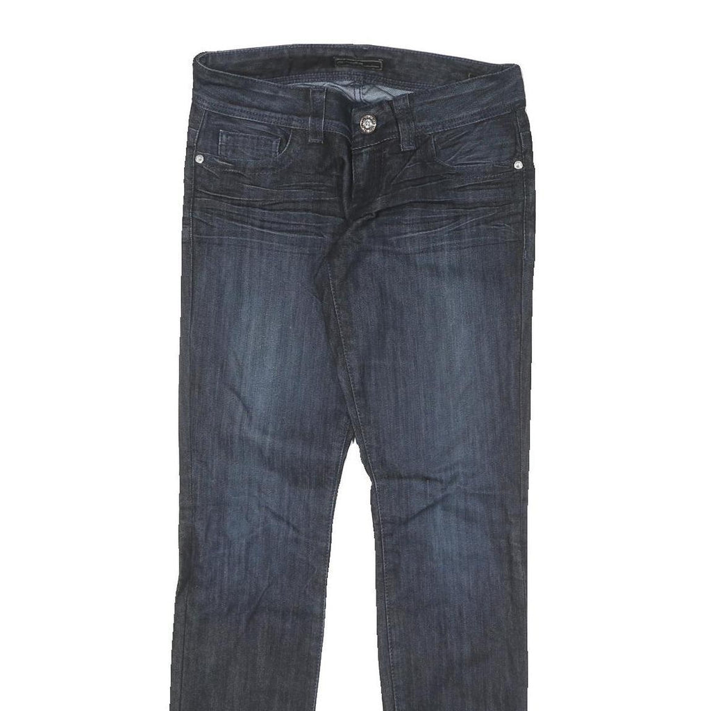 GUESS Womens Blue Slim Skinny Denim Light W28 L32 Fashion Zip Cotton Blend