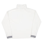 NAUTICA Womens Sweatshirt White 1/4 Zip S