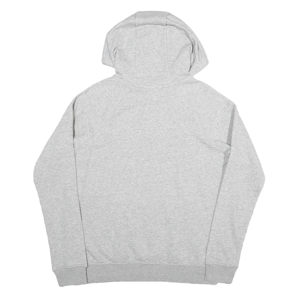 NIKE Womens Grey Hoodie M Cotton Blend Pullover Casual Sports Sweatshirt