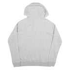 NIKE Womens Grey Hoodie M Cotton Blend Pullover Casual Sports Sweatshirt