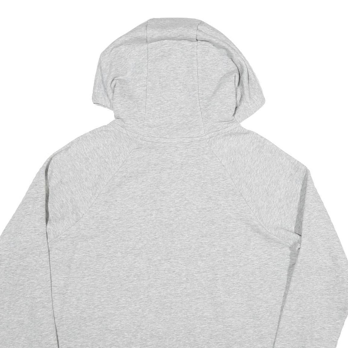 NIKE Womens Grey Hoodie M Cotton Blend Pullover Casual Sports Sweatshirt