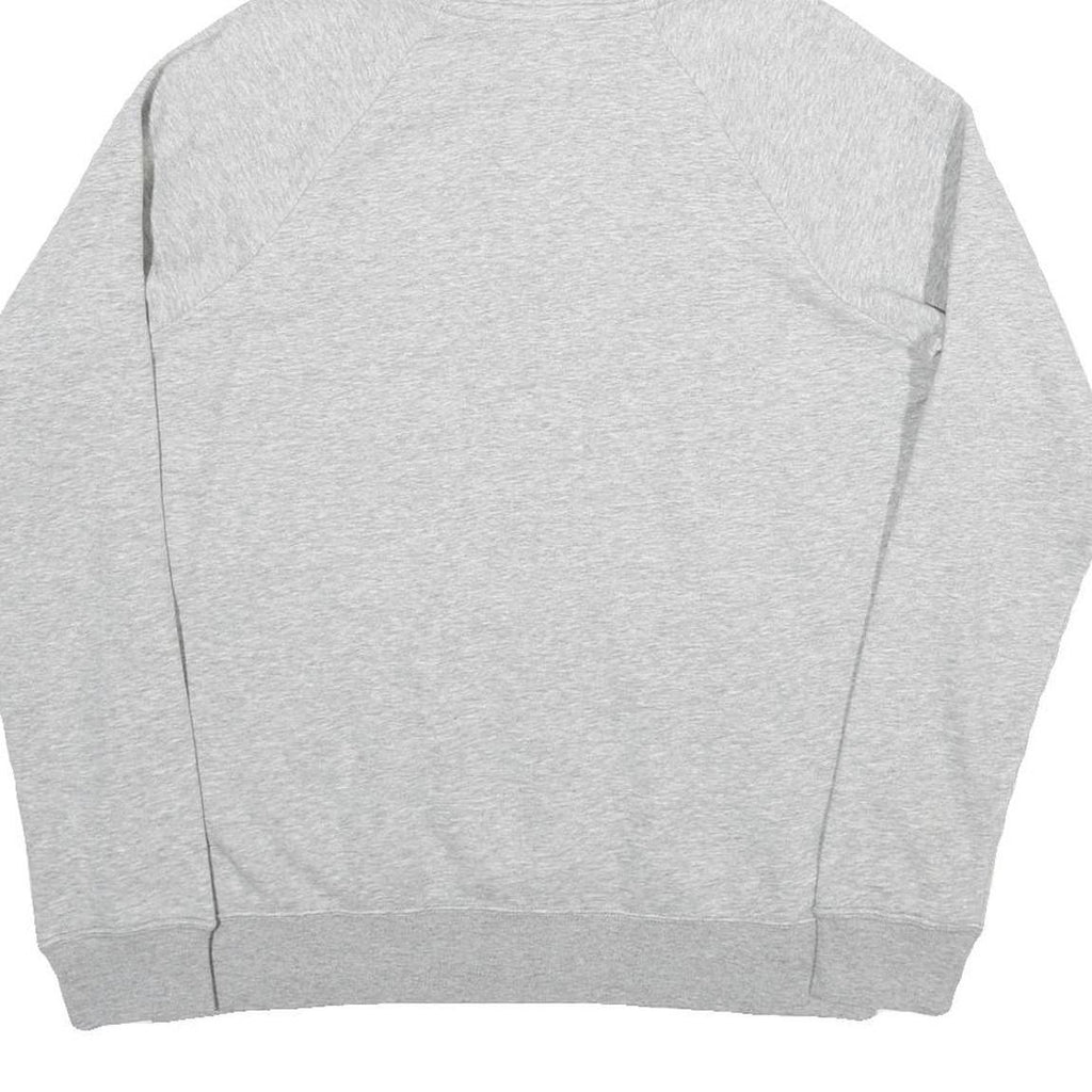 NIKE Womens Grey Hoodie M Cotton Blend Pullover Casual Sports Sweatshirt