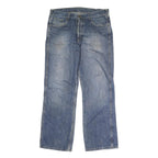 CARHARTT Mens Jeans Blue Regular Straight Denim Medium W34 L30 Classic Zip