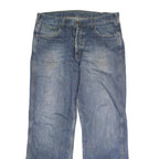 CARHARTT Mens Jeans Blue Regular Straight Denim Medium W34 L30 Classic Zip