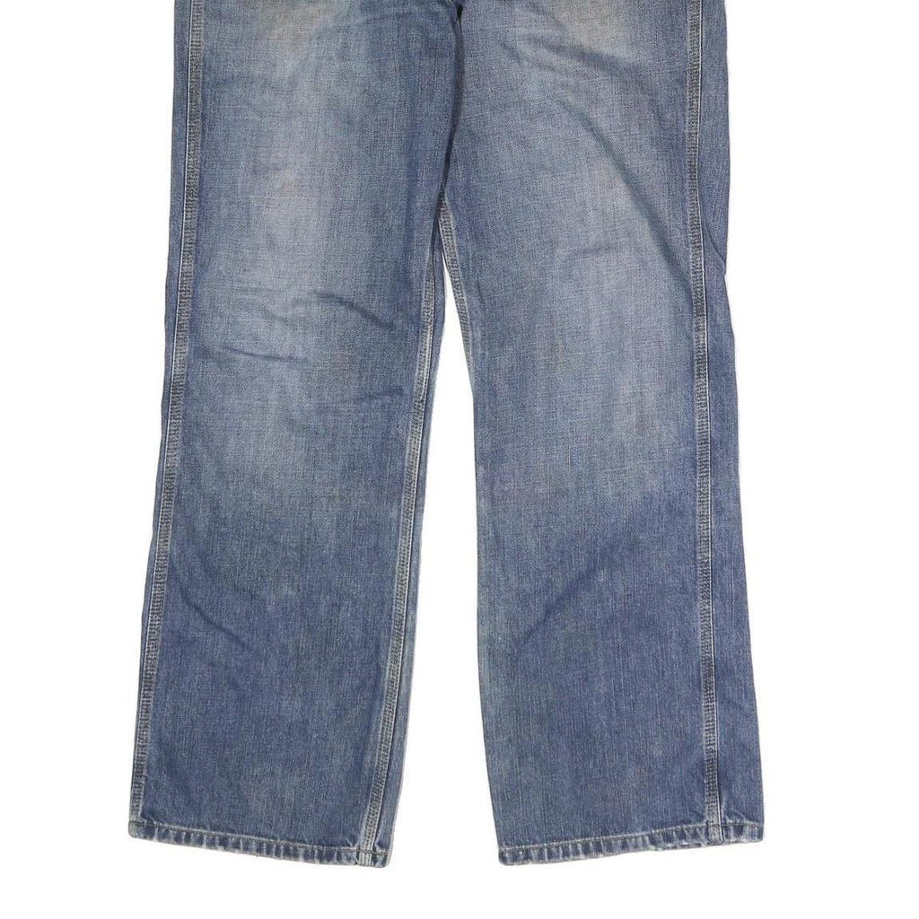 CARHARTT Mens Jeans Blue Regular Straight Denim Medium W34 L30 Classic Zip