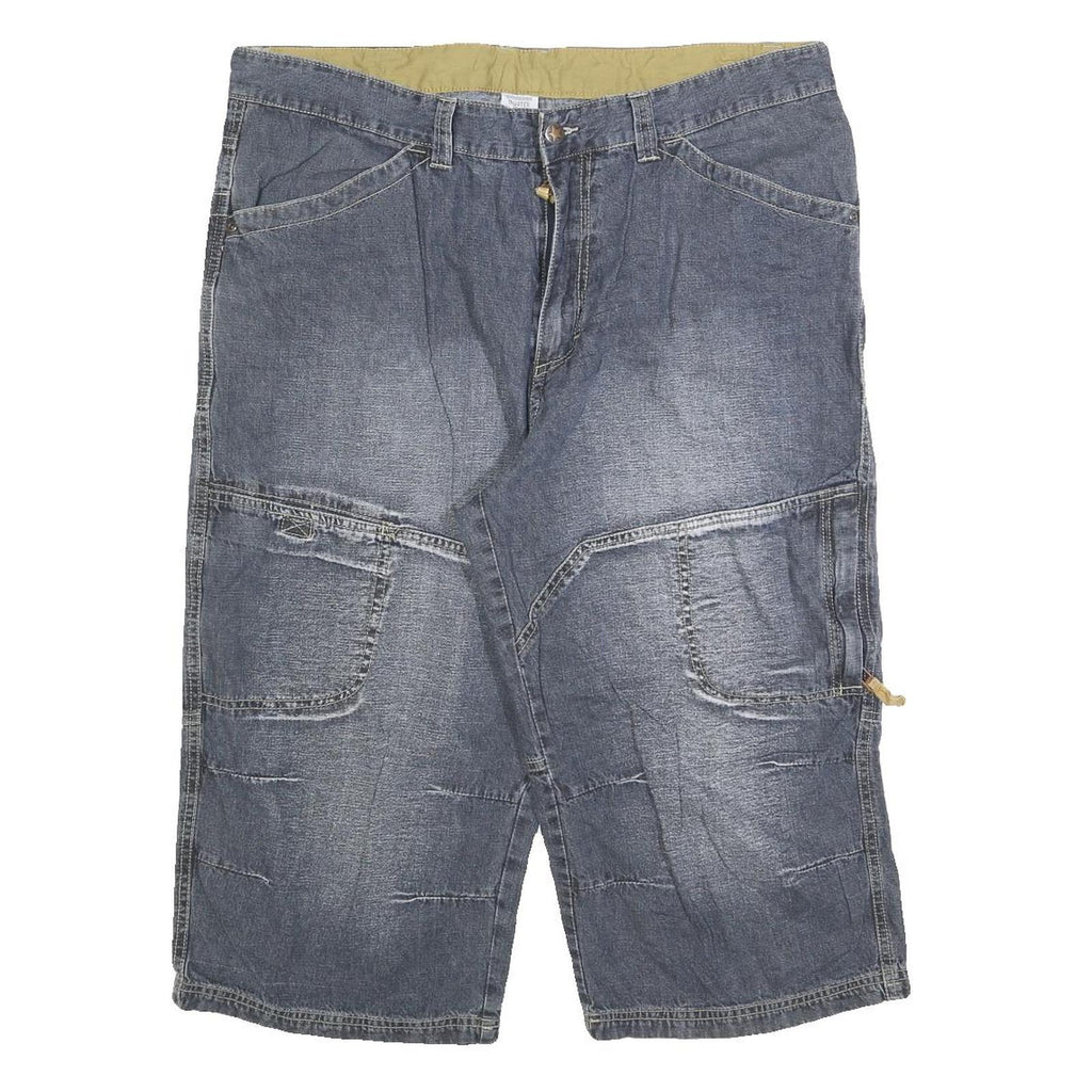 QUARTER DECK Mens Shorts Blue Casual 2XL W38 Cotton Blend Pockets