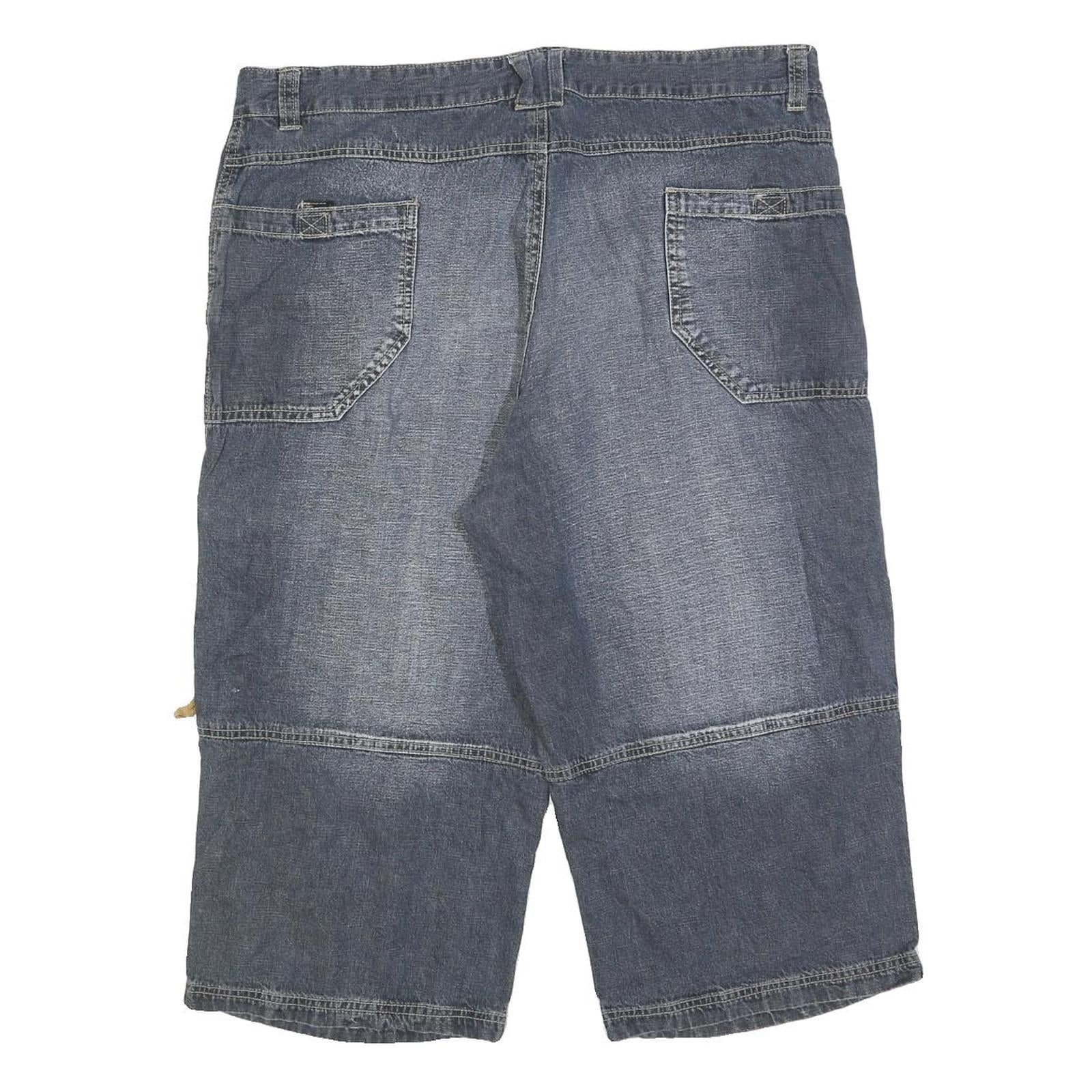 QUARTER DECK Mens Shorts Blue Casual 2XL W38 Cotton Blend Pockets