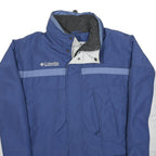 COLUMBIA Mens Blue & Grey Outdoor Jacket M Polyester Zip Sportswear Company