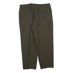 LINEA BERNARDO Mens Wool Blend Brown Regular Fit Straight Leg Trousers W34 L28