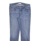 LEVI'S Womens Slim Blue Denim Classic W28 L27 Zip Jeans Stretch Cotton Blend