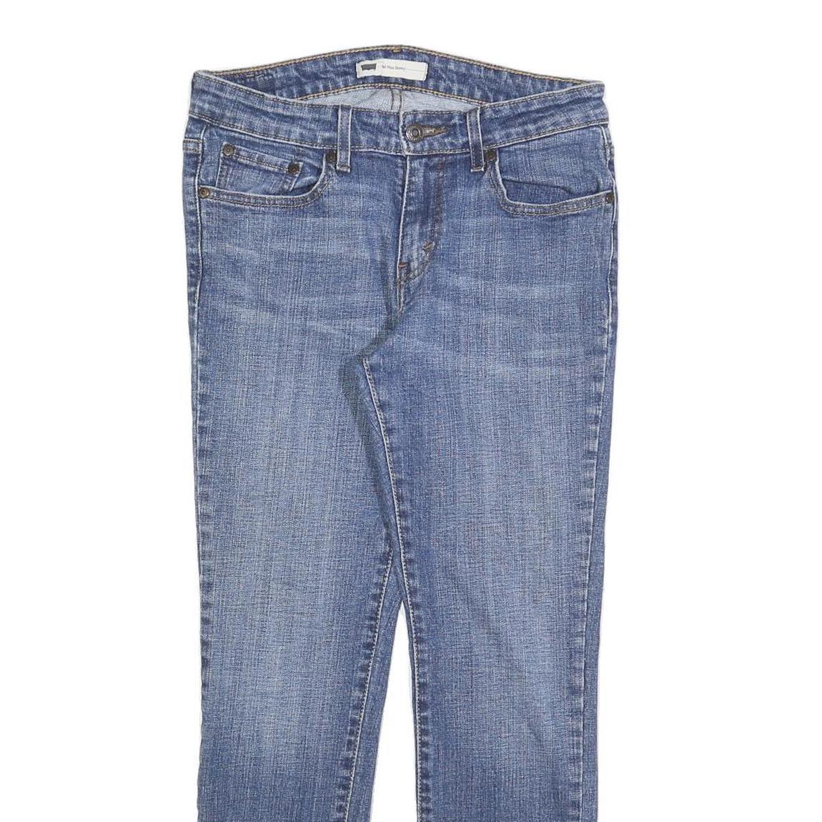 LEVI'S Womens Slim Blue Denim Classic W28 L27 Zip Jeans Stretch Cotton Blend