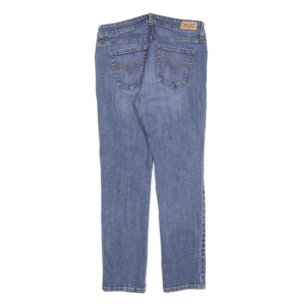 LEVI'S Womens Slim Blue Denim Classic W28 L27 Zip Jeans Stretch Cotton Blend