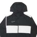 NIKE Boys Black & White Hoodie XL Full Zip Lightweight Sportswear
