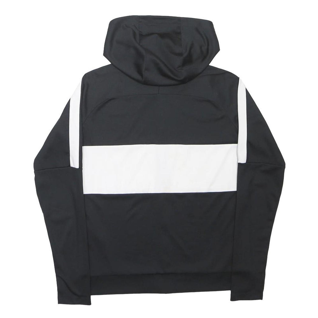 NIKE Boys Black & White Hoodie XL Full Zip Lightweight Sportswear