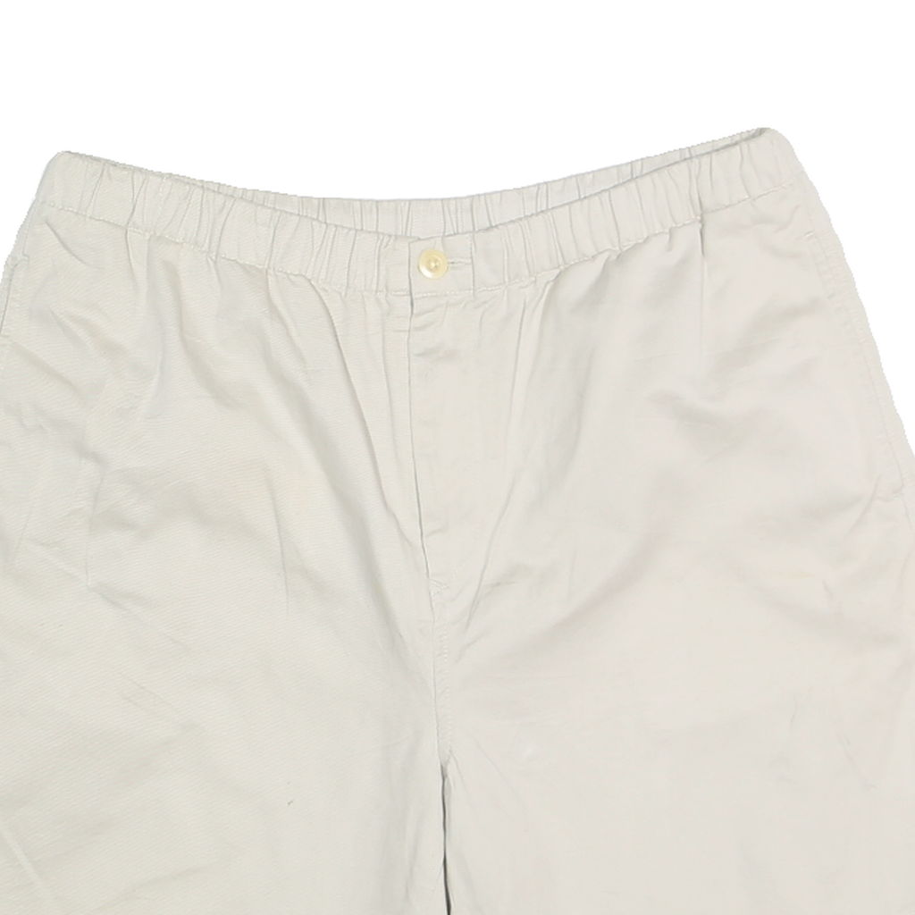 NAUTICA Mens Shorts White Casual Classic L W34 Comfortable Cotton Blend