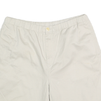 NAUTICA Mens Shorts White Casual Classic L W34 Comfortable Cotton Blend