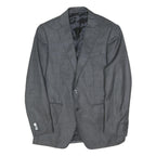 REDA Mens Grey Wool Blazer Jacket M Woven Button Formal Smart Outerwear