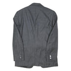 REDA Mens Grey Wool Blazer Jacket M Woven Button Formal Smart Outerwear