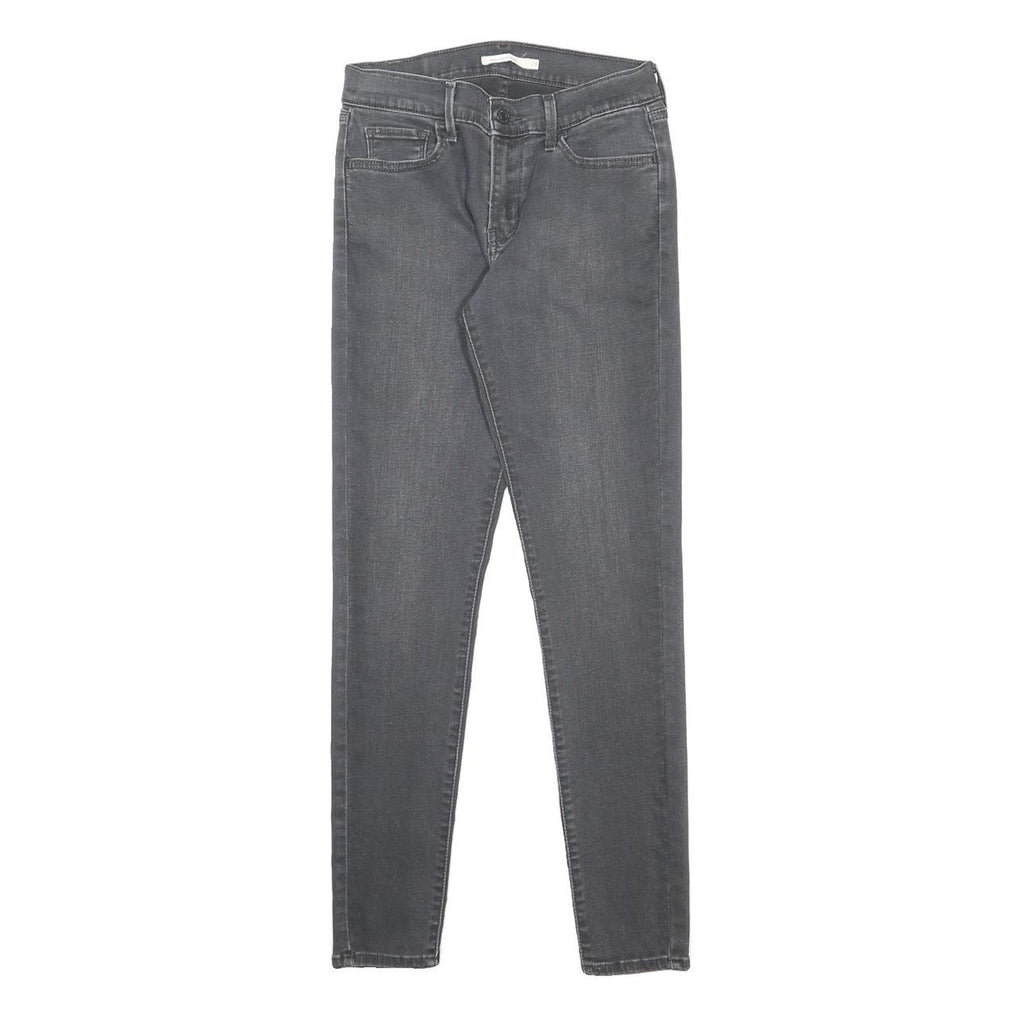 LEVI'S 710 Womens Jeans Black Slim Skinny Denim Medium W28 L30 Stretch Cotton