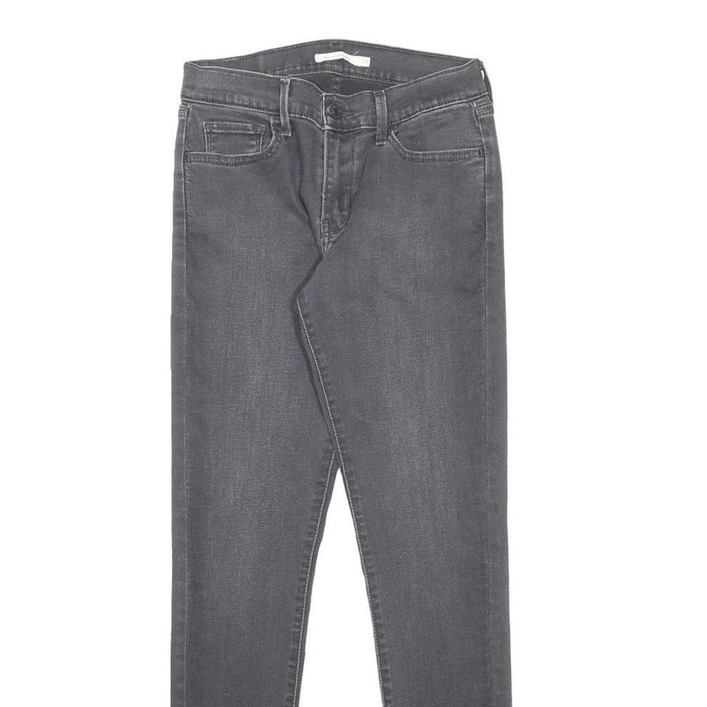 LEVI'S 710 Womens Jeans Black Slim Skinny Denim Medium W28 L30 Stretch Cotton