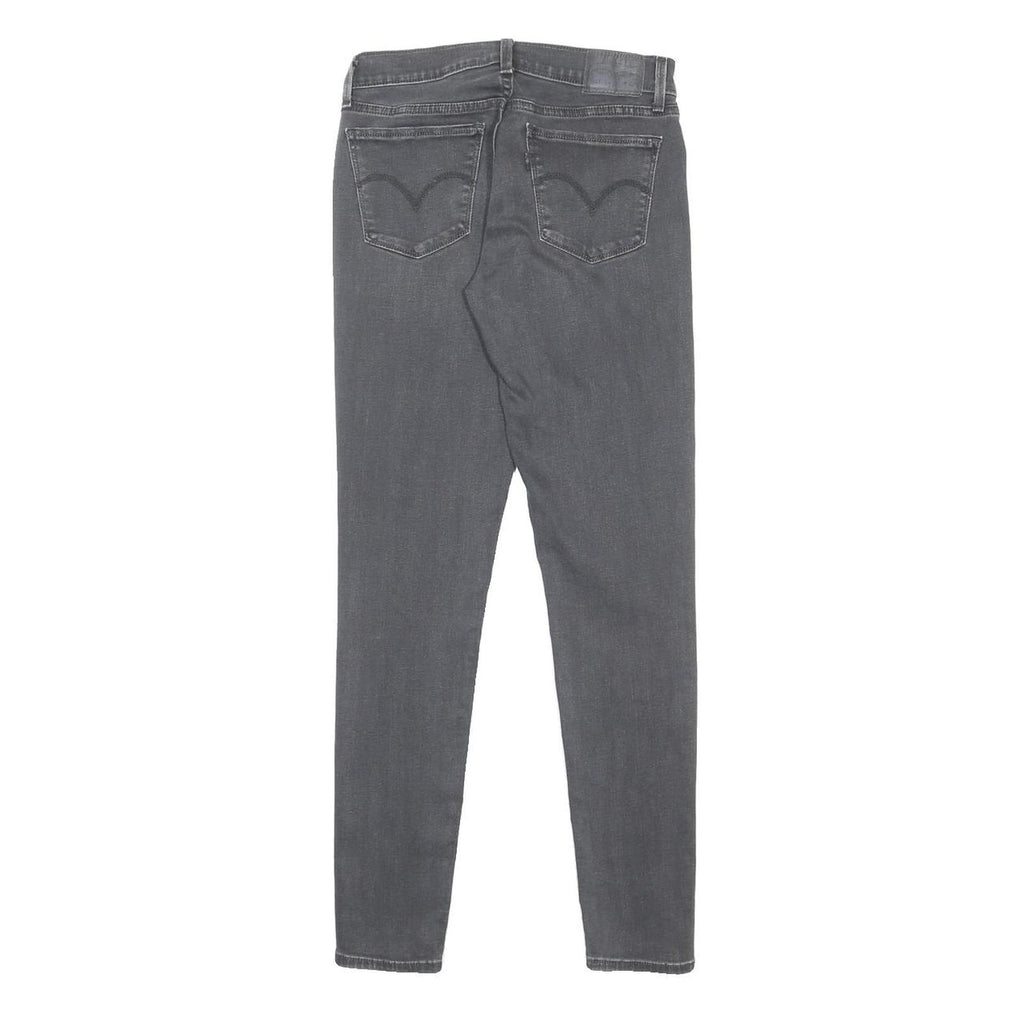 LEVI'S 710 Womens Jeans Black Slim Skinny Denim Medium W28 L30 Stretch Cotton