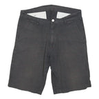 CARHARTT Mens Shorts Grey Casual Plain S W32 Durable Cotton Blend