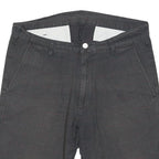 CARHARTT Mens Shorts Grey Casual Plain S W32 Durable Cotton Blend
