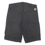 CARHARTT Mens Shorts Grey Casual Plain S W32 Durable Cotton Blend
