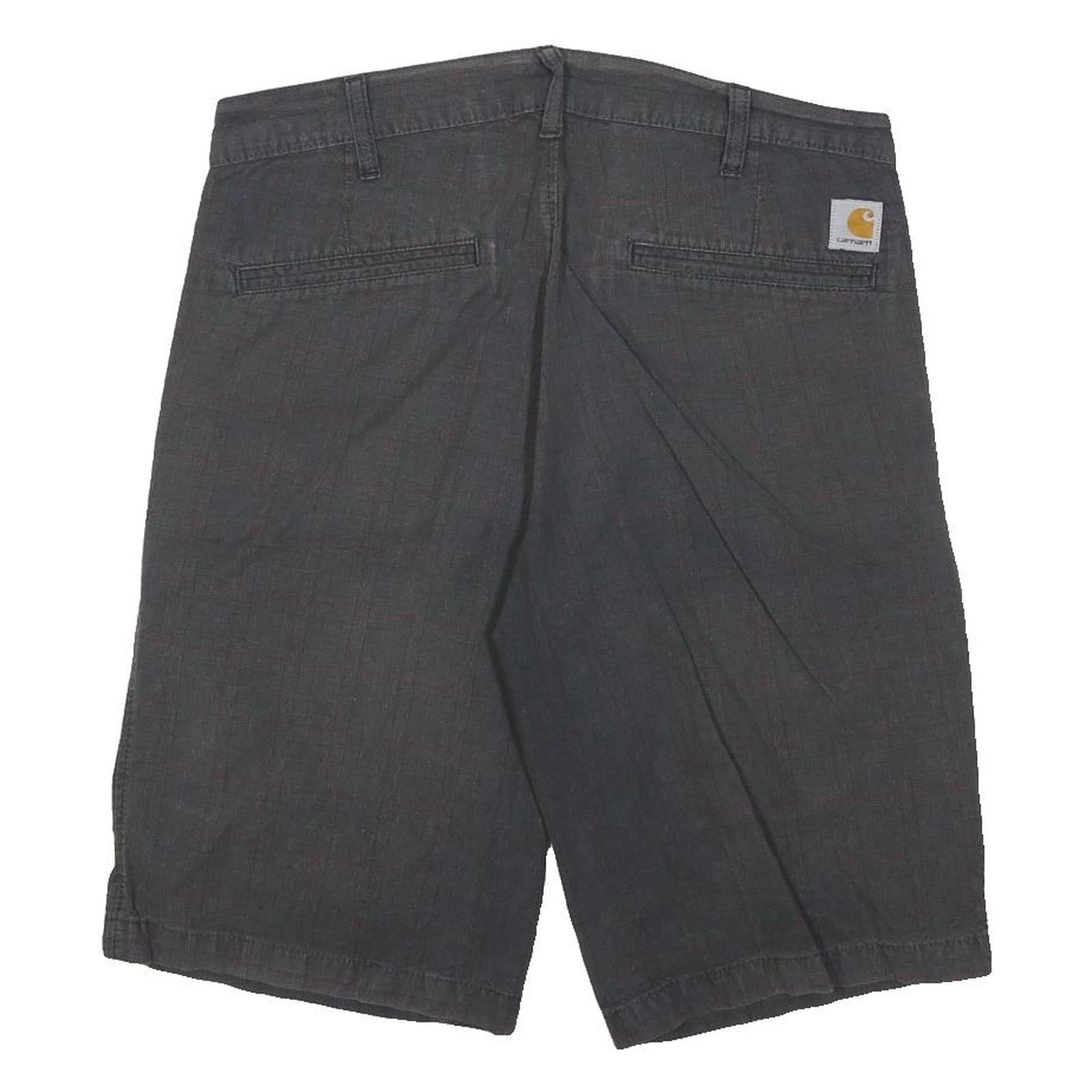 CARHARTT Mens Shorts Grey Casual Plain S W32 Durable Cotton Blend