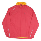 SPORTS PERFORMANCE Womens Red & Yellow Outdoor Jacket UK 14 Polyester Blend Zip