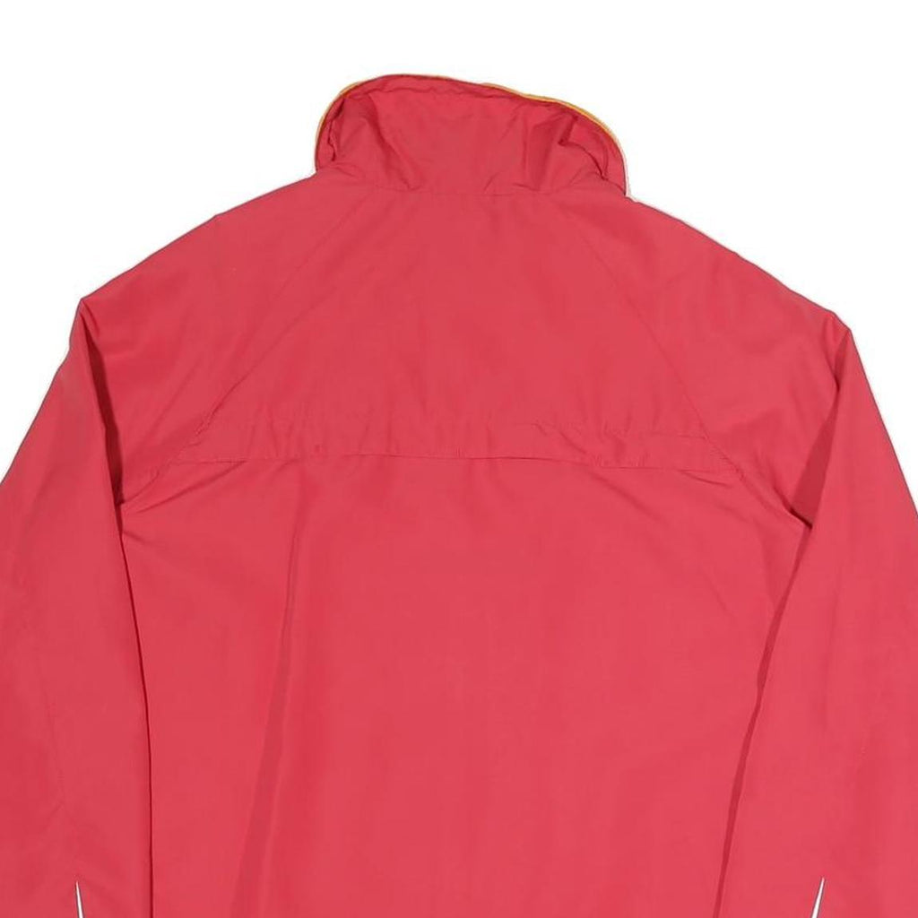 SPORTS PERFORMANCE Womens Red & Yellow Outdoor Jacket UK 14 Polyester Blend Zip