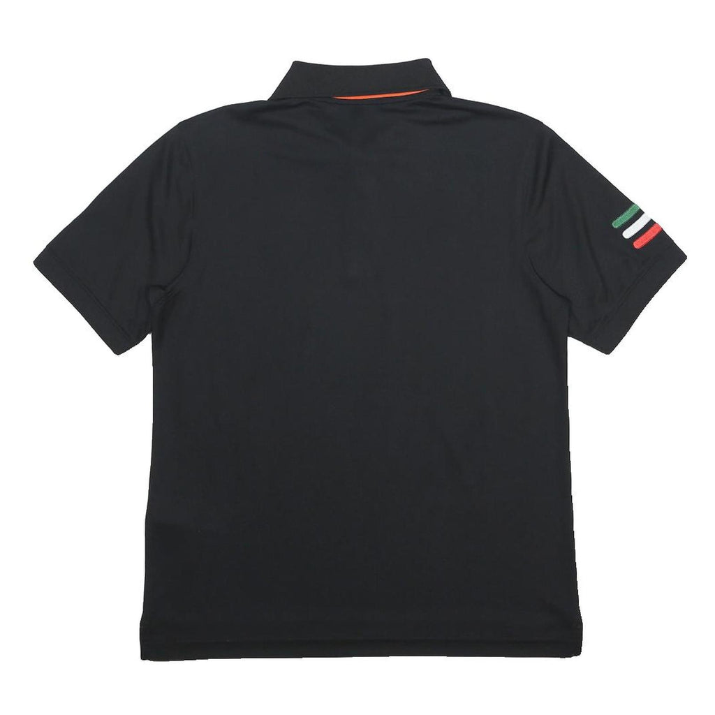 X-BIONIC FOR AUTOMOBILI LAMBORGHINI Mens Black Polo Shirt S Polyester Short