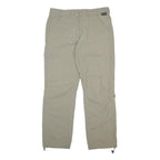 SCHOFFEL Womens Beige Nylon Regular Fit Trousers W33 L30 Outdoor Cargo Pockets