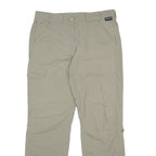 SCHOFFEL Womens Beige Nylon Regular Fit Trousers W33 L30 Outdoor Cargo Pockets