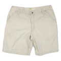 CARHARTT Mens Shorts Beige Relaxed Fit Casual XL W40 Cotton Blend