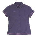 MAMMUT Womens Purple Button Shirt Short Sleeve Collared Outdoor M