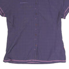 MAMMUT Womens Purple Button Shirt Short Sleeve Collared Outdoor M