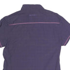 MAMMUT Womens Purple Button Shirt Short Sleeve Collared Outdoor M