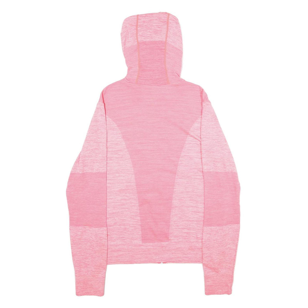 H&M Womens Pink Hooded Full Zip Hoodie M Lightweight Activewear Jacket