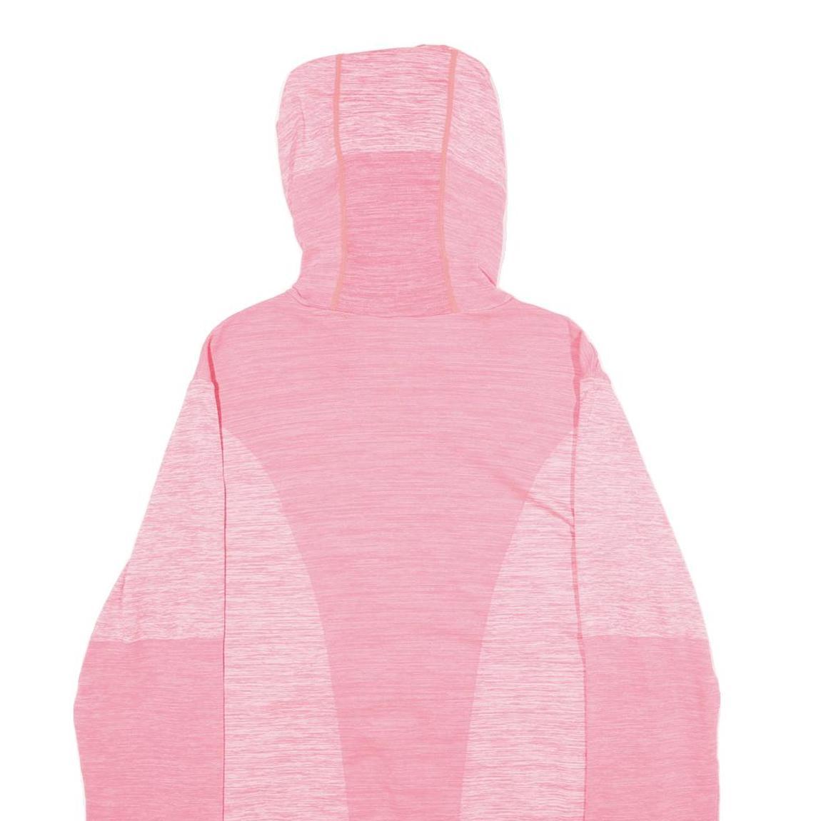 H&M Womens Pink Hooded Full Zip Hoodie M Lightweight Activewear Jacket