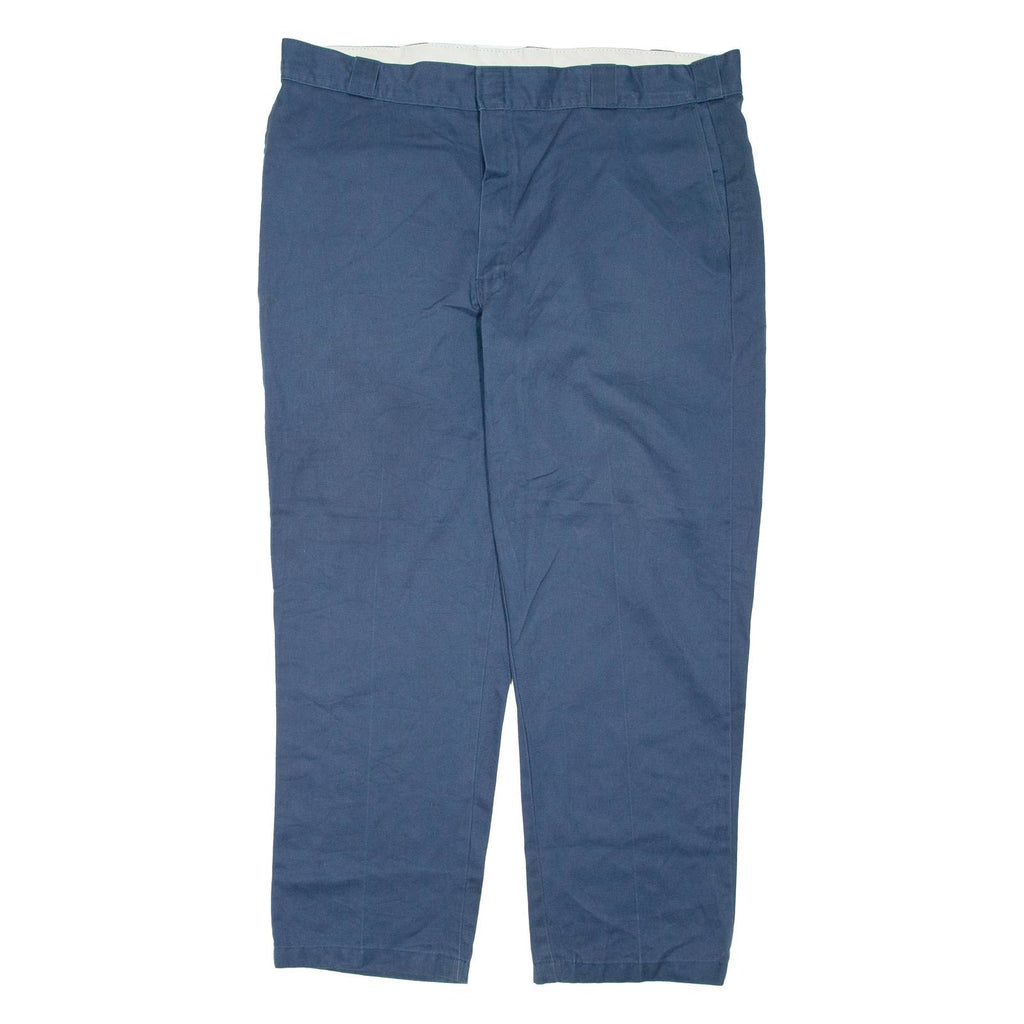 DICKIES Mens Trousers Blue Regular Tapered W42 L30