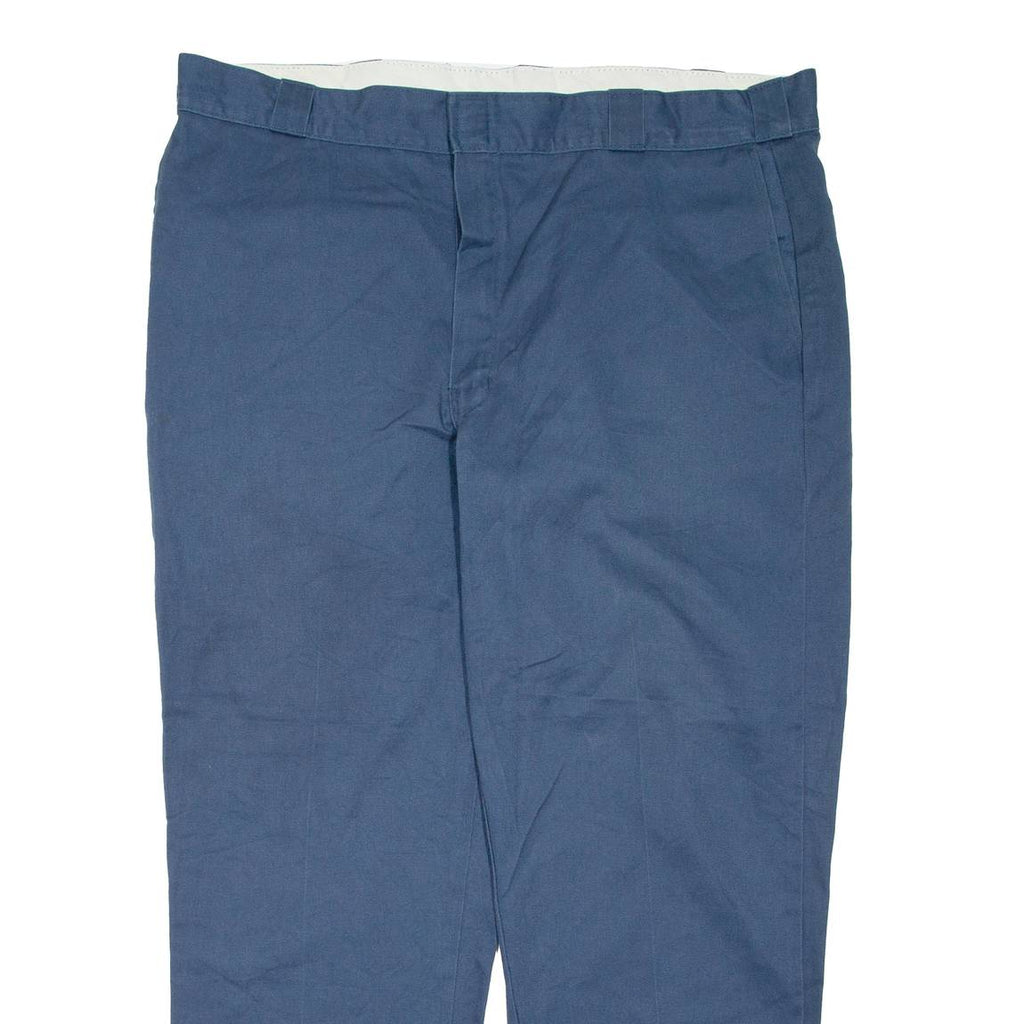 DICKIES Mens Trousers Blue Regular Tapered W42 L30