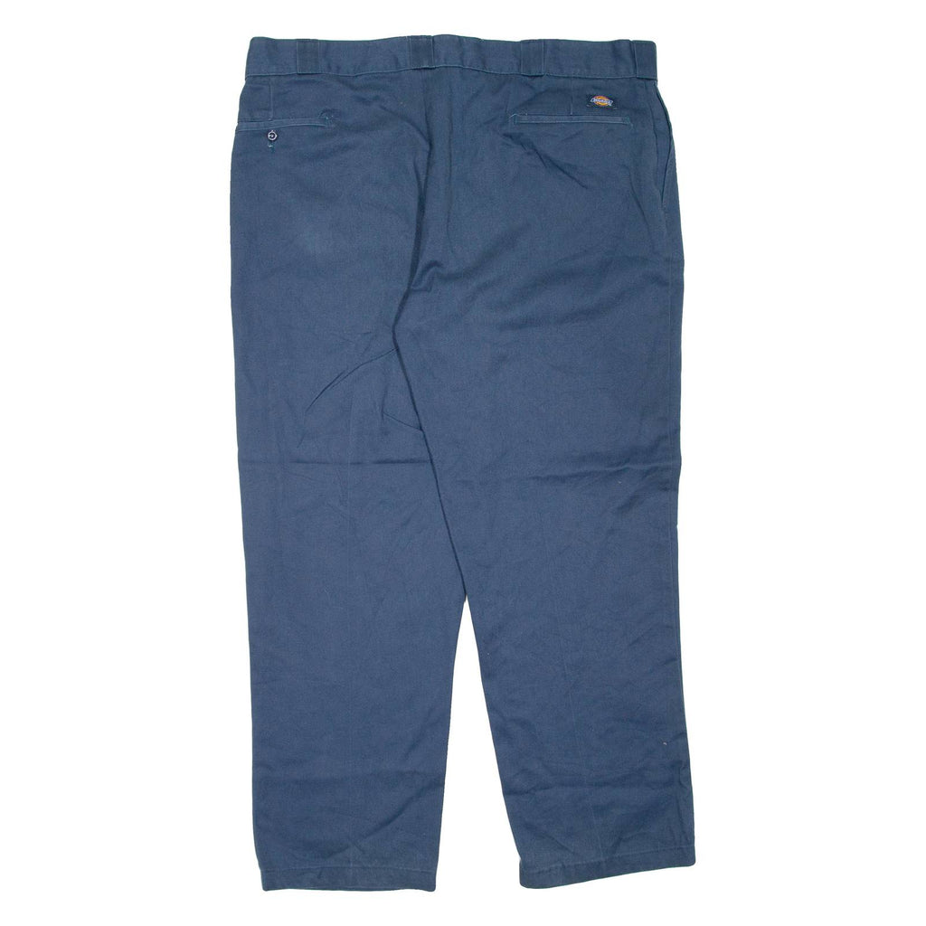 DICKIES Mens Trousers Blue Regular Tapered W42 L30
