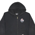 CARHARTT Mens Black Sharp Hills Wind Farm Zip Hooded Hoodie XL Workwear