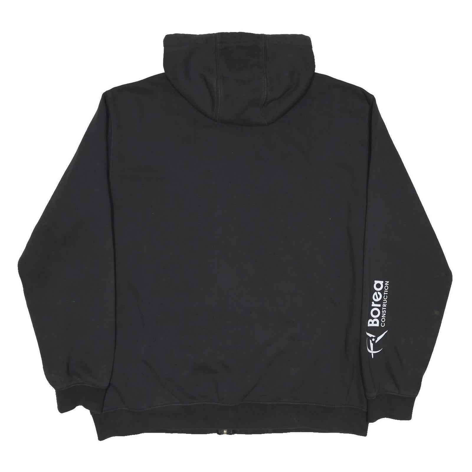 CARHARTT Mens Black Sharp Hills Wind Farm Zip Hooded Hoodie XL Workwear