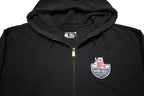 CARHARTT Mens Black Sharp Hills Wind Farm Zip Hooded Hoodie XL Workwear