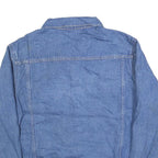 ALL AMERICAN CLOTHING Mens Blue Denim Jacket XL Cotton Button Plain Classic
