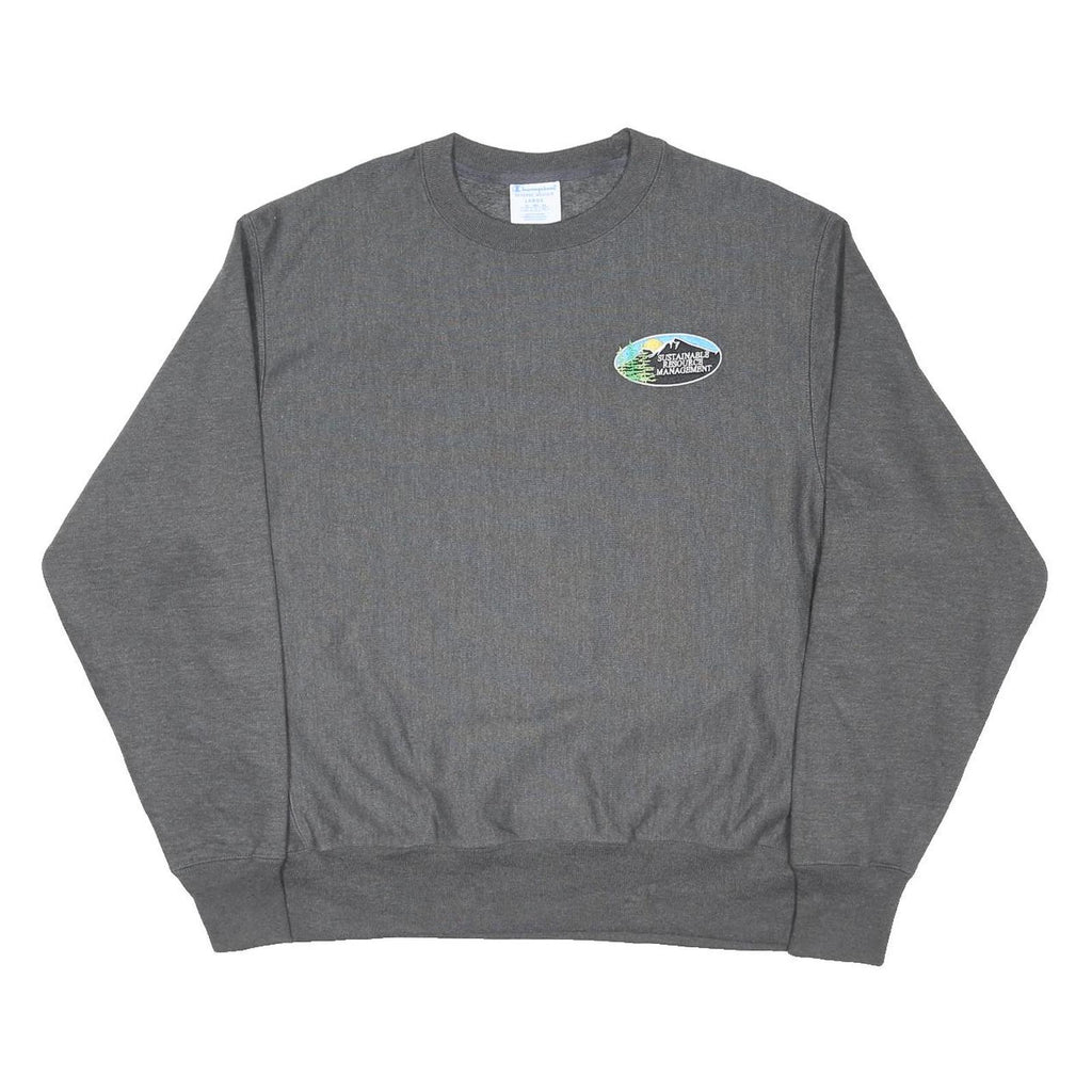 CHAMPION REVERSE WEAVE Mens Grey Pullover Sweatshirt XL Sustainable Management